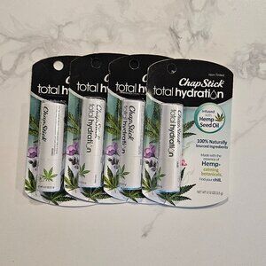 (4) NEW ChapStick | Total Hydration | Chill Infused with Hemp Seed Oil Lip Balm